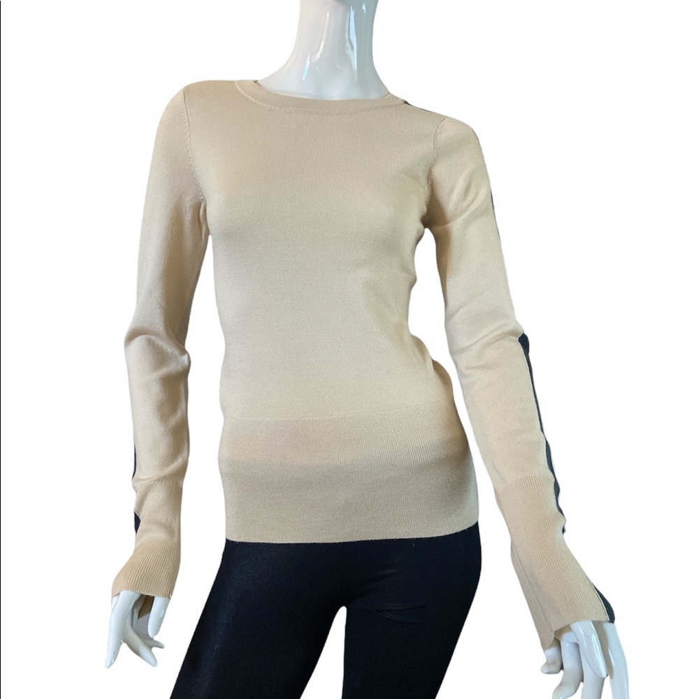 MOVETES Wool Blend Long Sleeve Scoop Neck Sweater NWT.